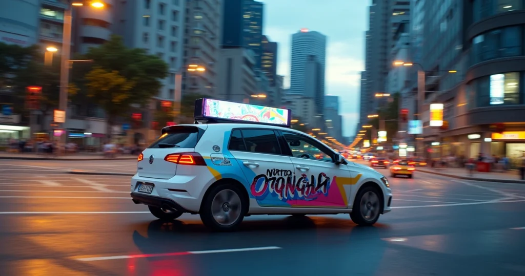Formatos de publicidade em carros que mais geram lembrança em 2026